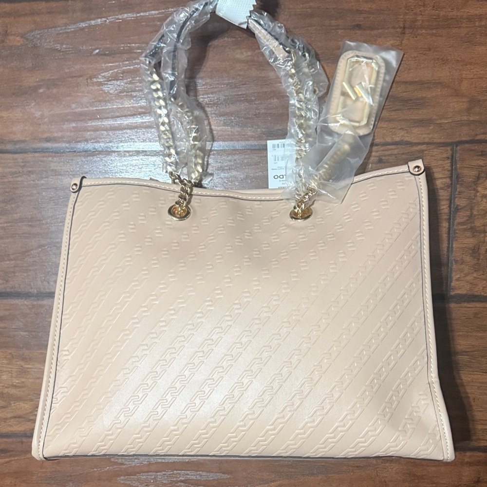 Aldo light pink Veleriaax Tote Bag with Gold Accents